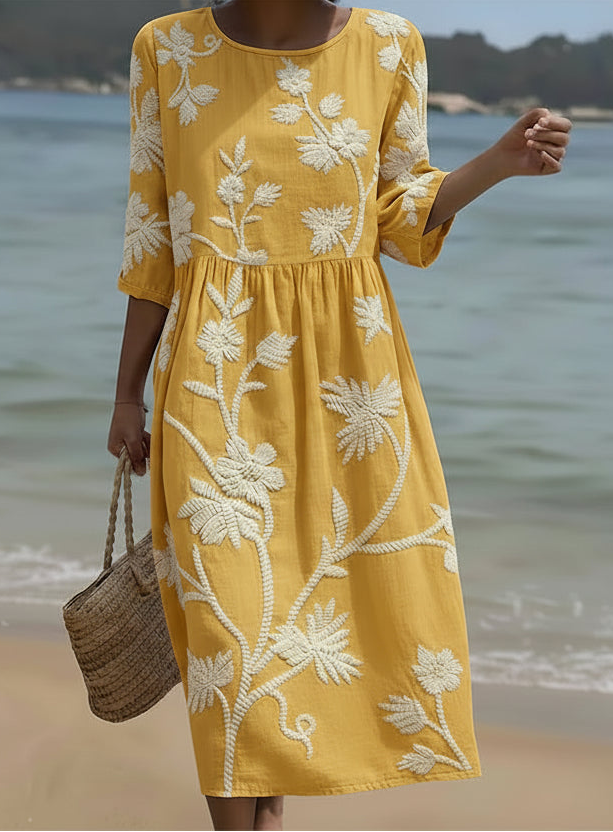 LAUREN | Vestido midi floral