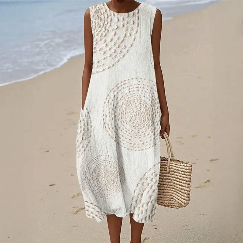 VIVEKA | Vestido midi estampado
