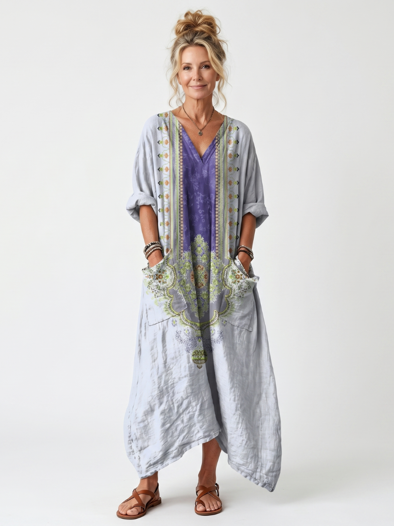 RAINA | Vestido midi bordado