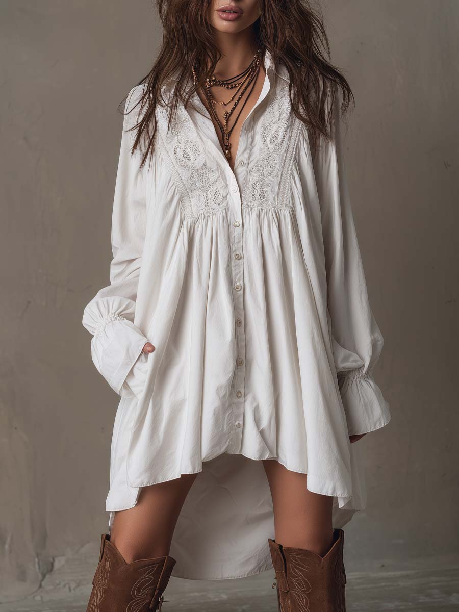 EVELYN | Vestido corto de encaje