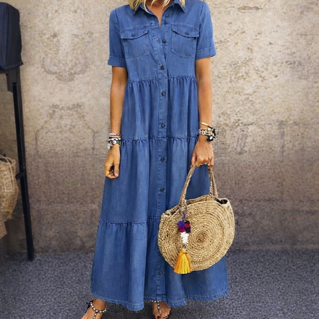 ELIZABETH | Vestido midi abotonado
