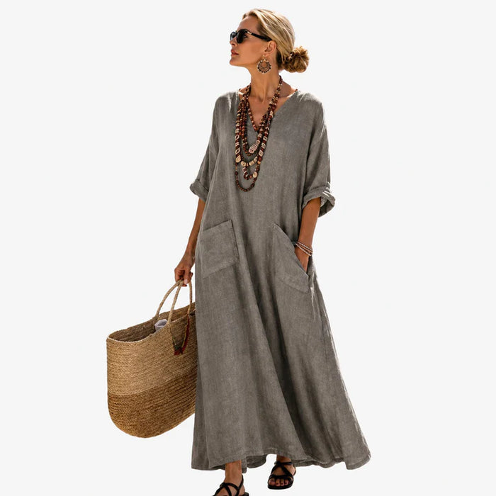 ALAINA | Vestido caftán largo y fluido