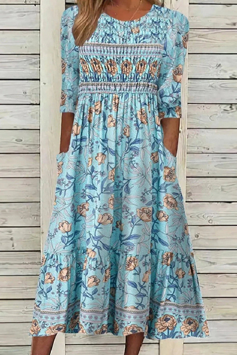 BRYNN | Vestido midi floral