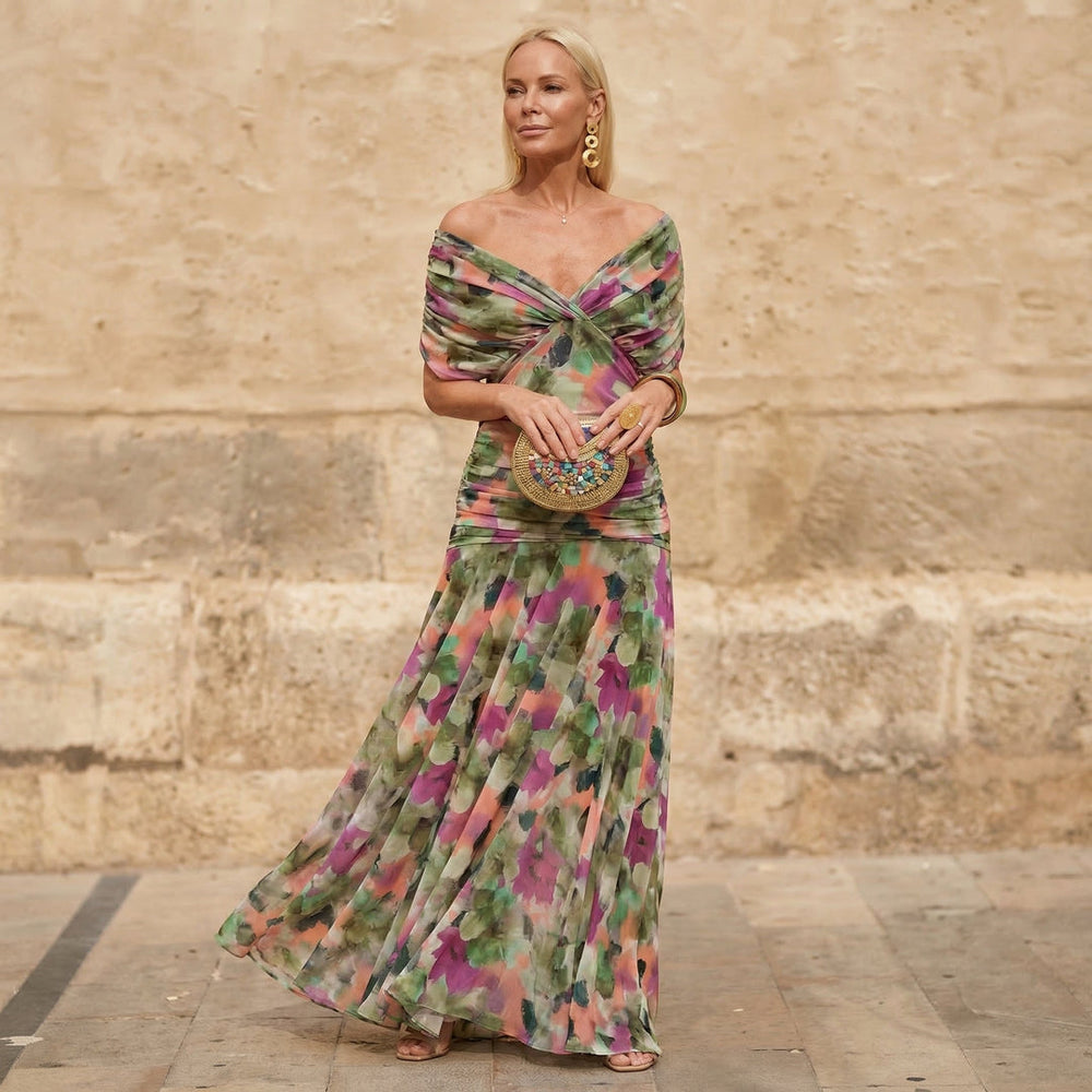 KELSEY | Vestido midi plisado elegante