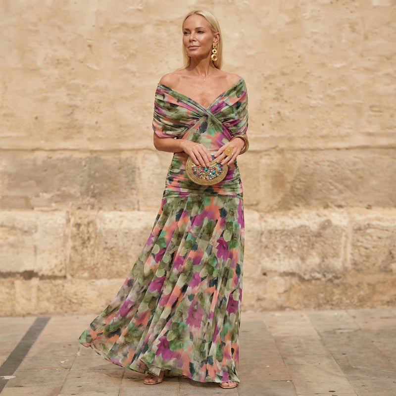 KELSEY | Vestido midi plisado elegante