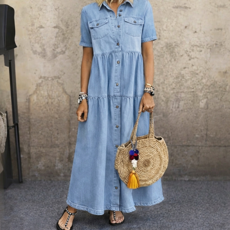 ELIZABETH | Vestido midi abotonado